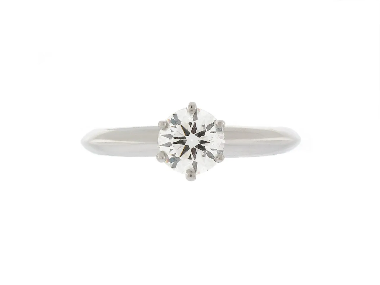 Tiffany & Co. 'Tiffany Setting' Diamond Solitaire Ring, 0.63 Carat I/VS1, in Platinum