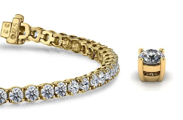 Timeless Dreams Lab-Grown Diamond Tennis Bracelet with 25.00 ct.(finished) 6.5mm