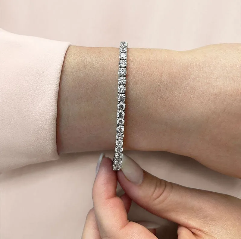 Timeless Dreams Lab-Grown Diamond Tennis Bracelet with 25.00 ct.(finished) 6.5mm