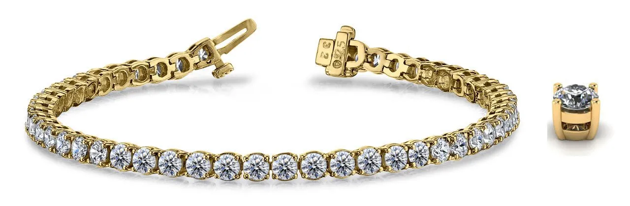 Timeless Dreams Lab-Grown Diamond Tennis Bracelet with 25.00 ct.(finished) 6.5mm