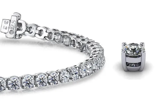 Timeless Dreams Lab-Grown Diamond Tennis Bracelet with 25.00 ct.(finished) 6.5mm