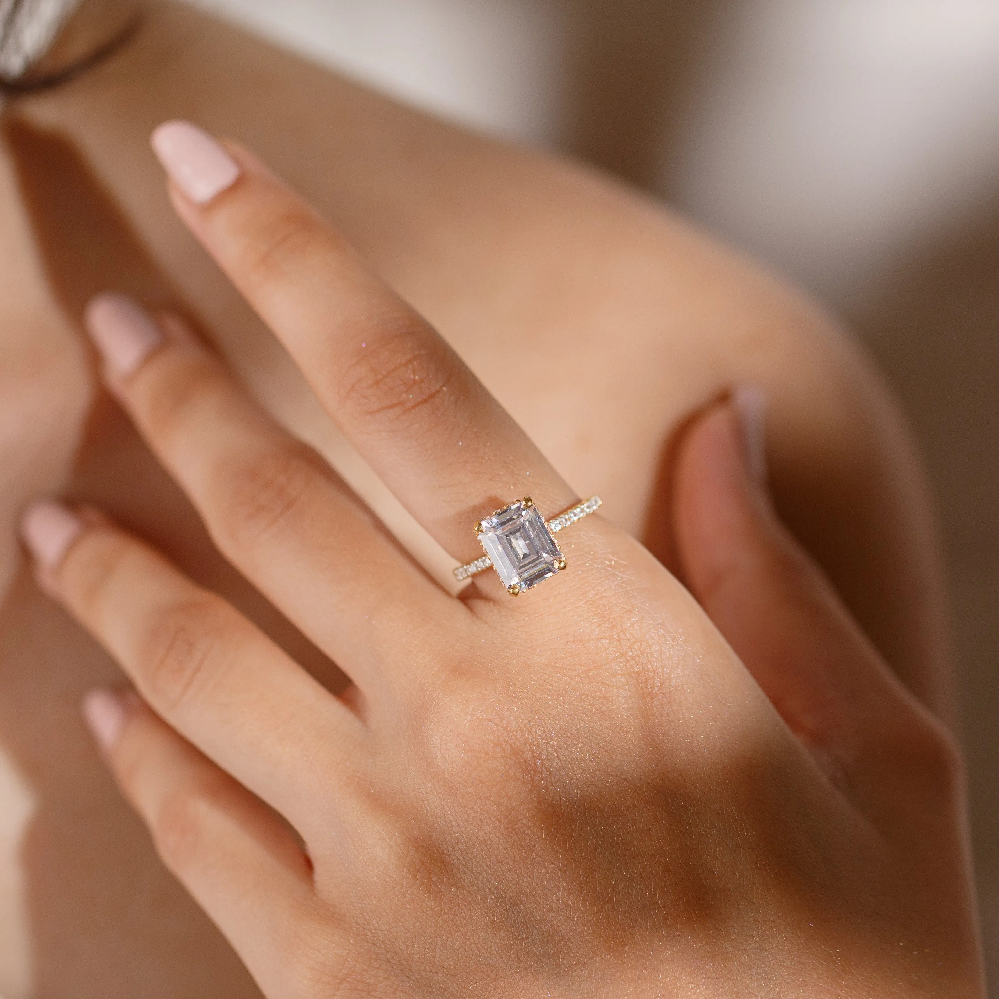 Timeless Emerald Solitaire Ring