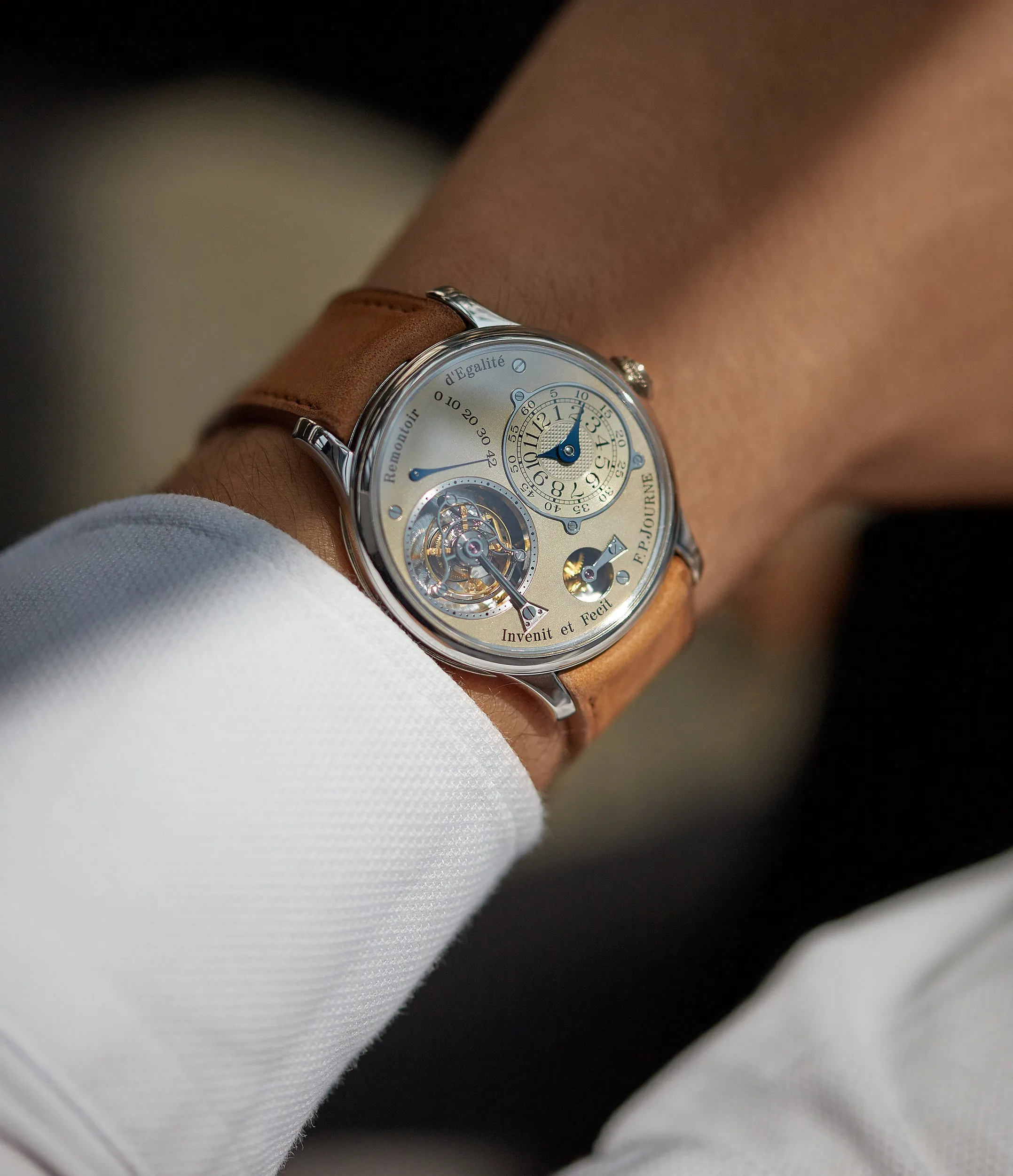Tourbillon | Brass Movement | 38mm | Platinum