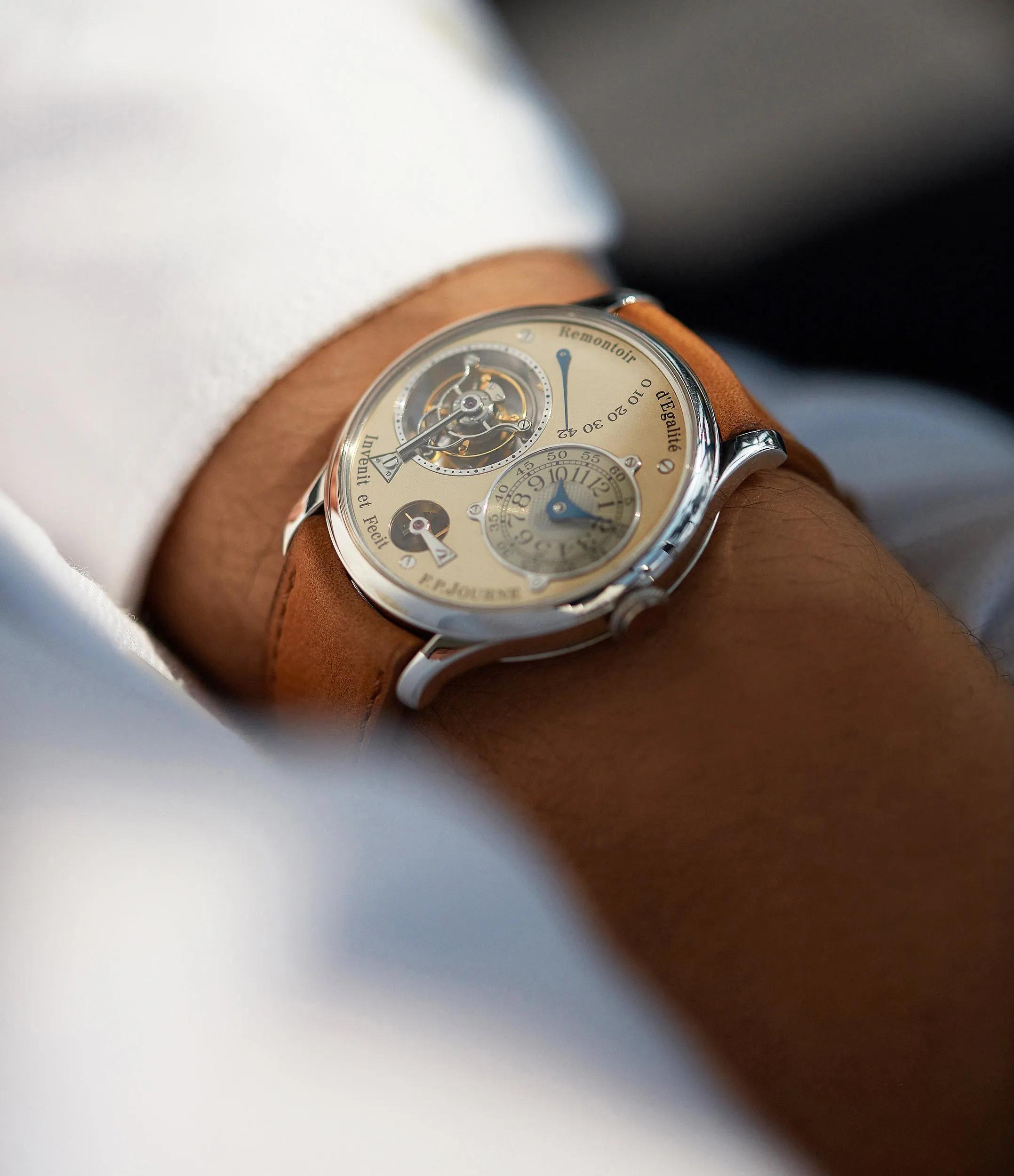 Tourbillon | Brass Movement | 38mm | Platinum