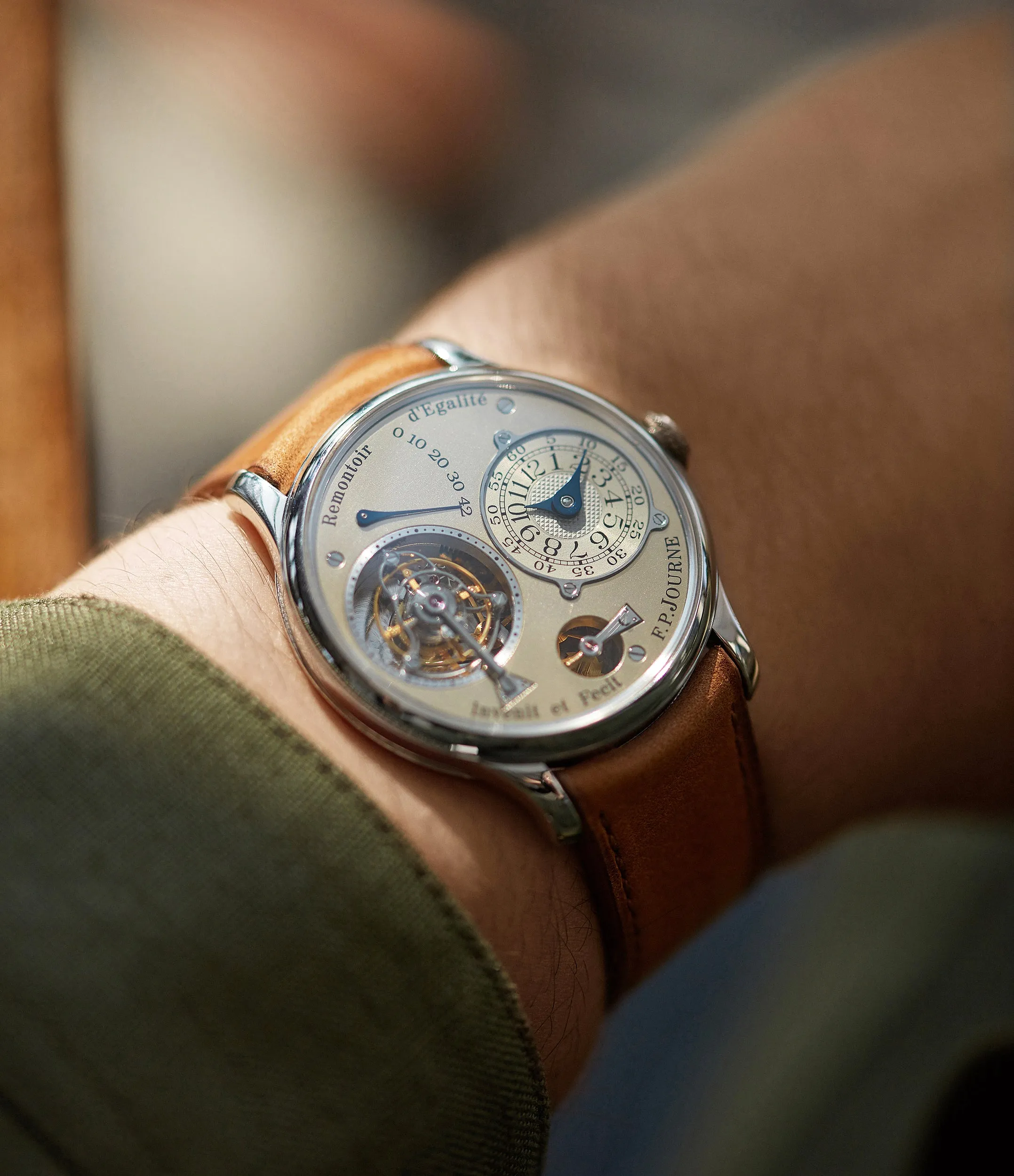 Tourbillon | Brass Movement | 38mm | Platinum