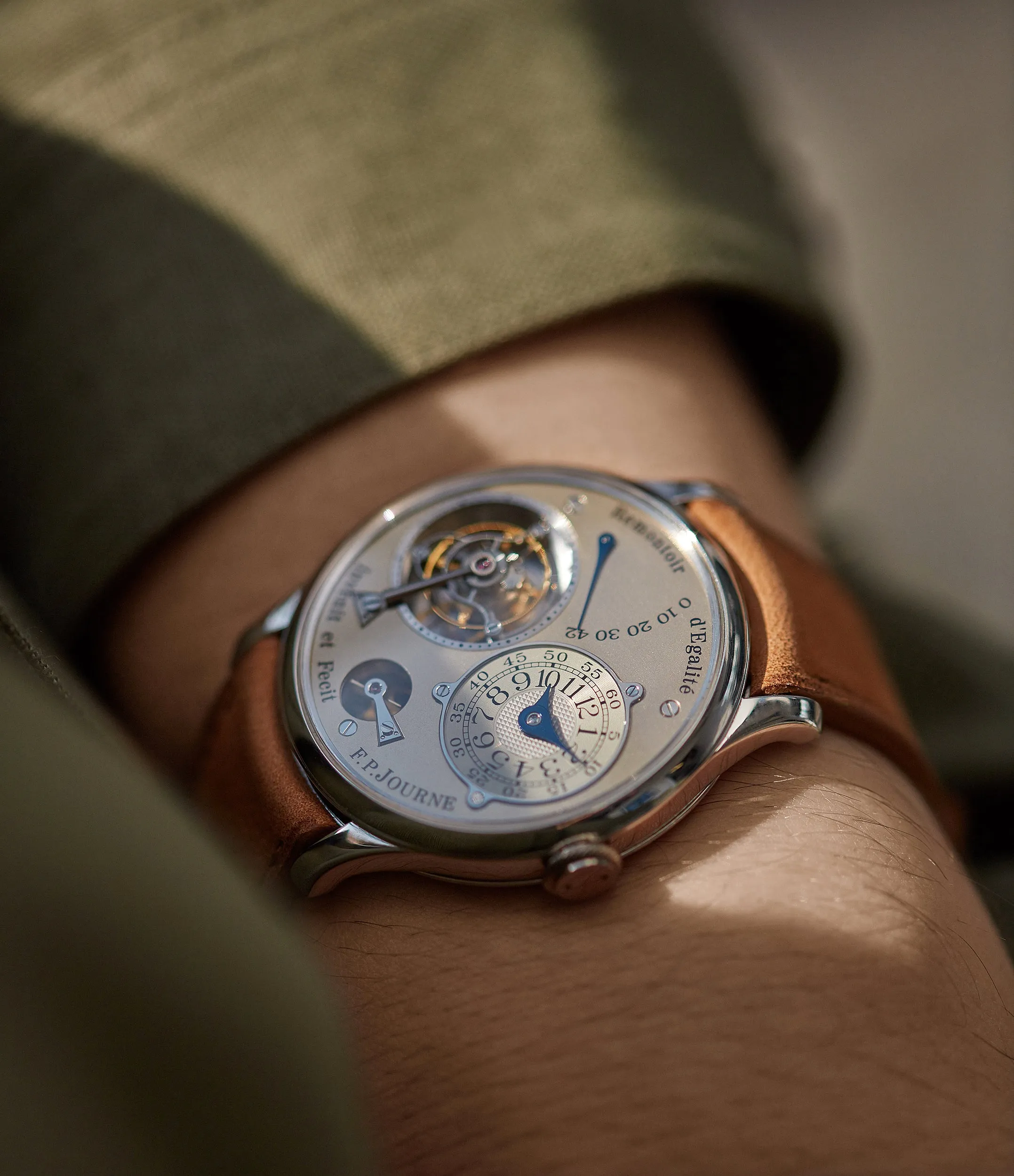 Tourbillon | Brass Movement | 38mm | Platinum