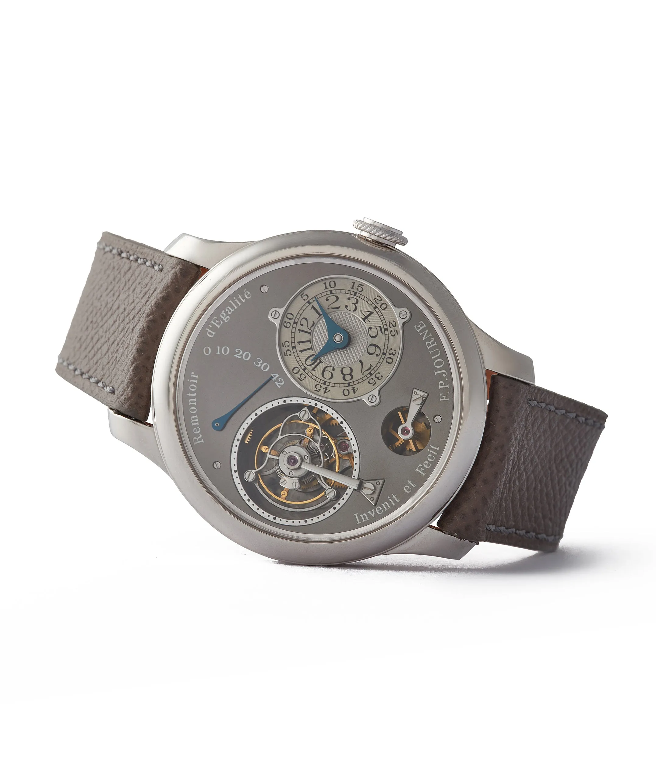 Tourbillon Remontoir | Ruthenium Dial | 40mm | Platinum