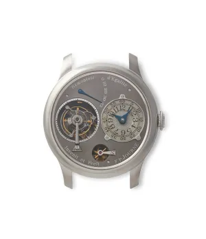 Tourbillon Remontoir | Ruthenium Dial | 40mm | Platinum