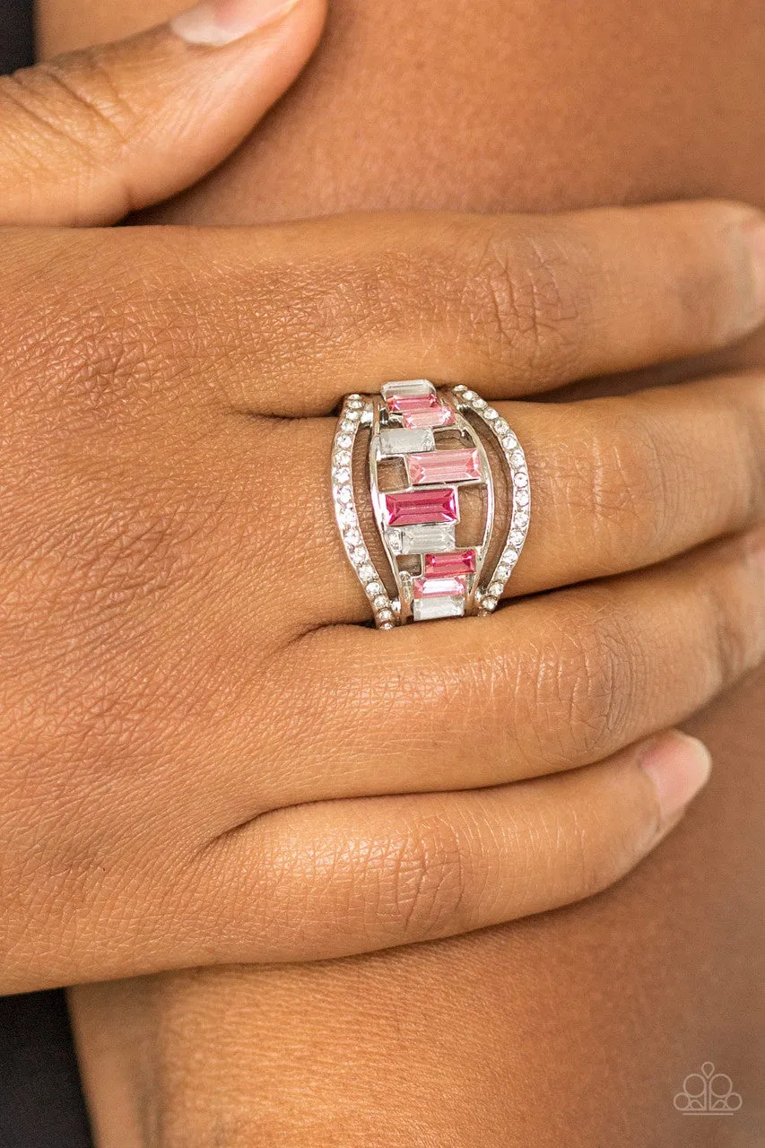 Treasure Chest Charm Pink Paparazzi Ring