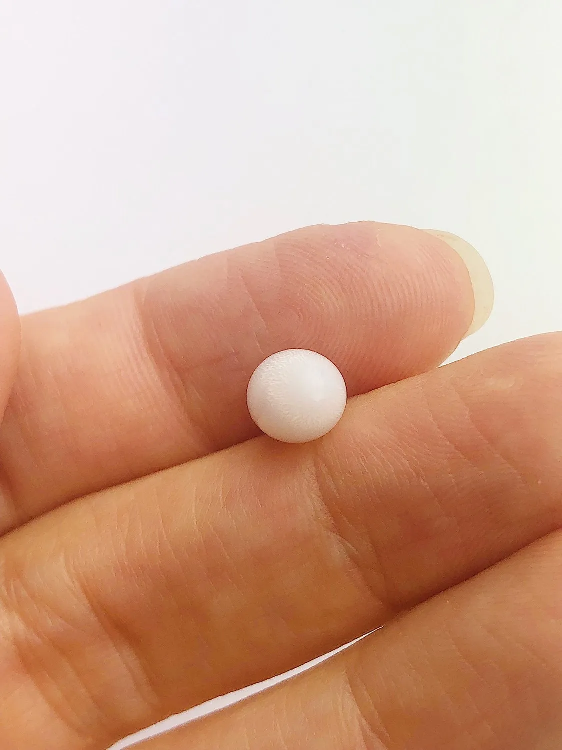 Tridacna White Clam Pearl Loose 10.64mm x 6.67mm No. 42