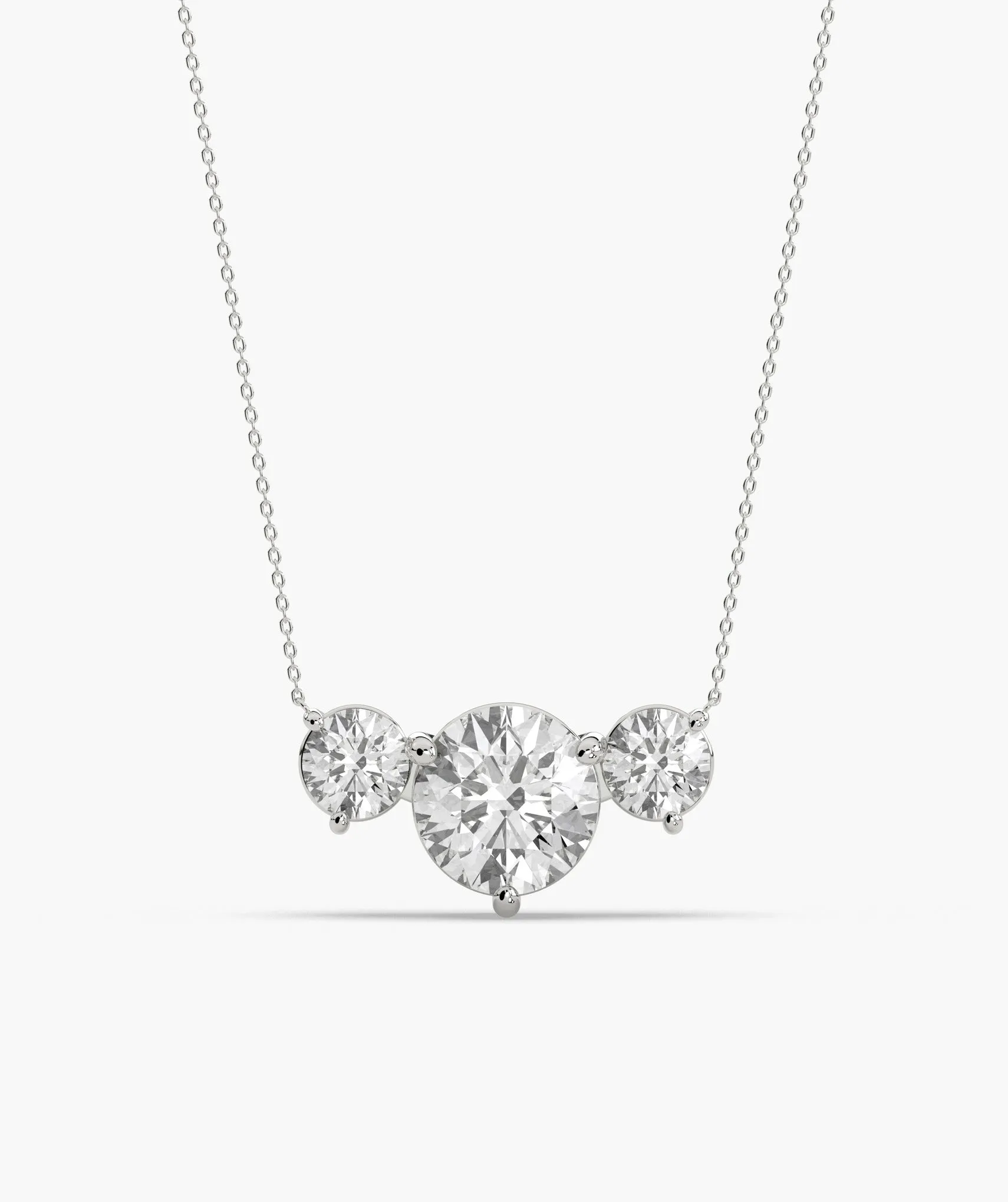 Triple Brilliance Gold Necklace