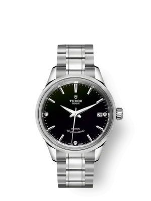 Tudor Style, Stainless Steel and Diamond-set 34mm, Ref# M12300-0004