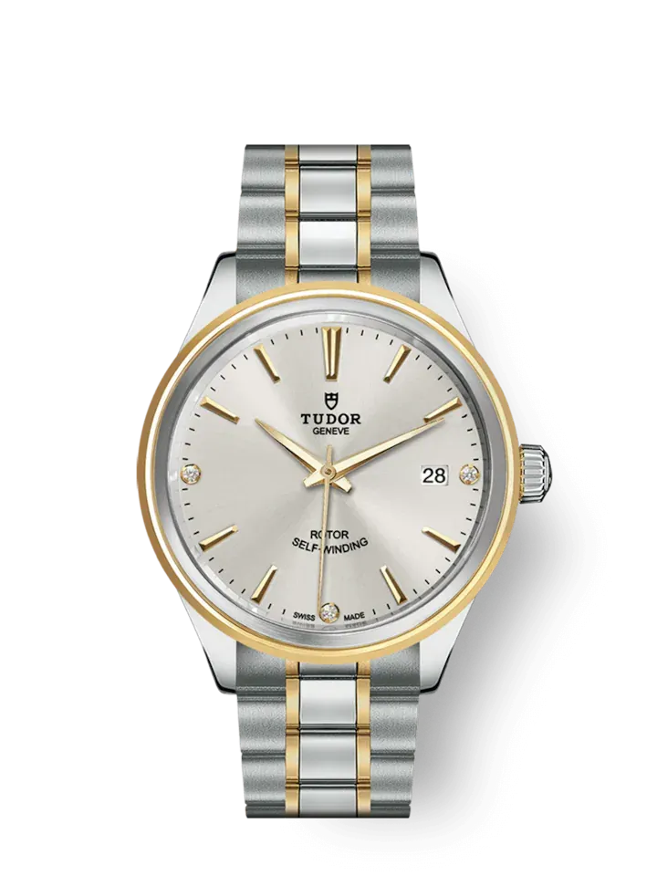 Tudor Style, Stainless Steel and Yellow Gold with Diamond-set, 38mm, Ref# M12503-0005