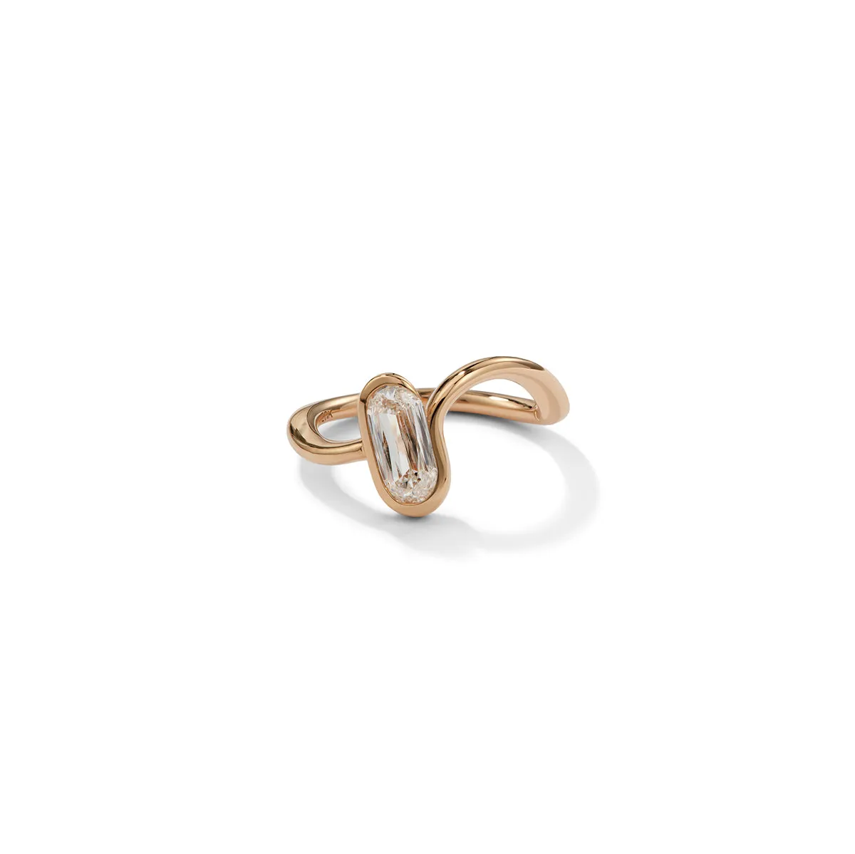 Twist & Tie Oval Solitaire Ring