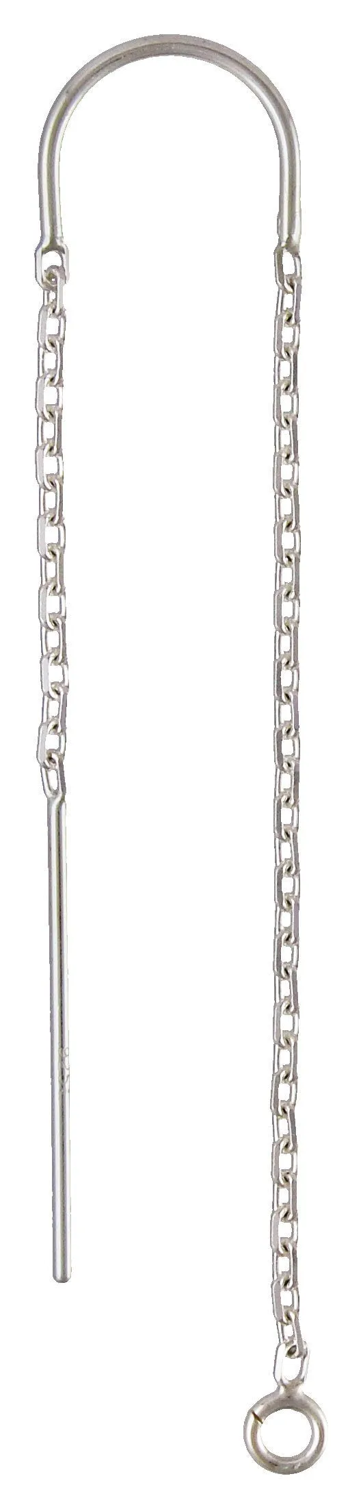 U-Threader DC Cable Chain w/ Ring, Sterling Silver. Made in USA. #5006430CB2