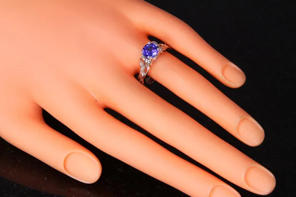Unique Solitaire 1.68 Carat Tanzanite Ring by Christopher Michael