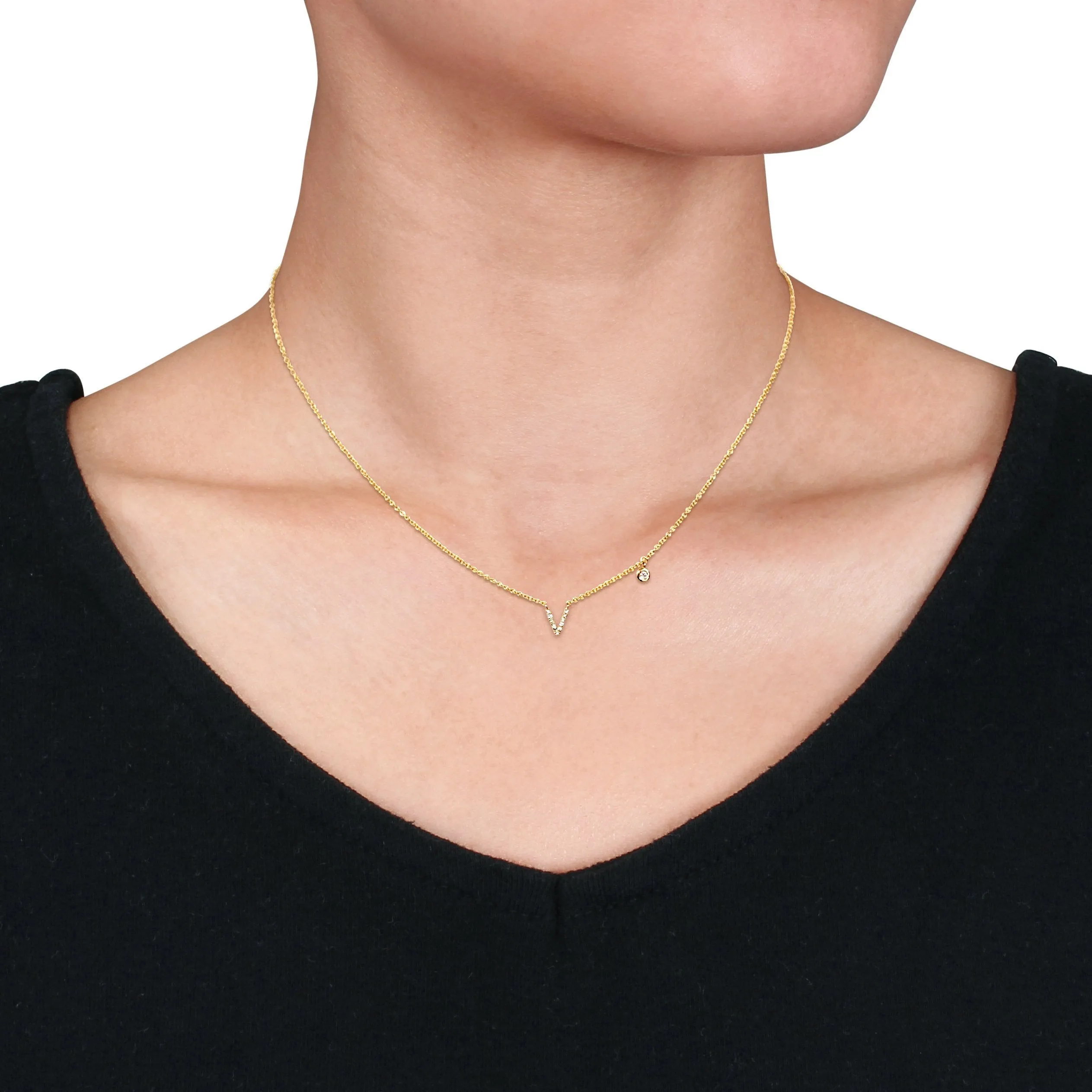 V-Shape Charm Necklace