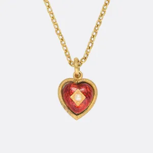 Victorian Pearl & Enamel Heart Locket