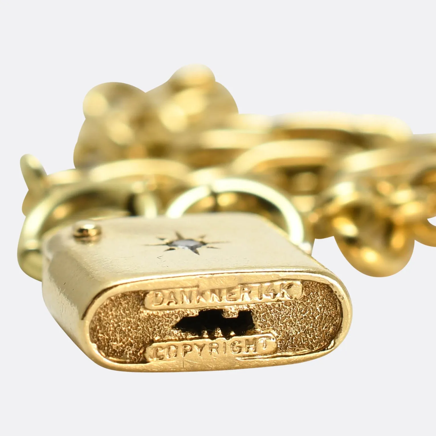 Vintage Diamond Padlock Bracelet on hold