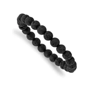 Volcanic Agate (8mm) Beaded Stretch Bracelet