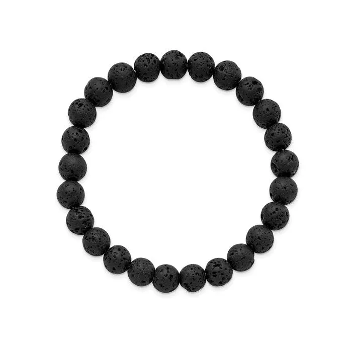 Volcanic Agate (8mm) Beaded Stretch Bracelet