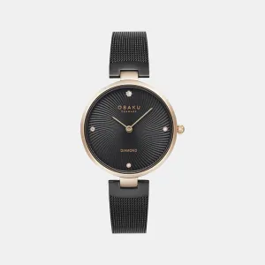 Women's Black Analog Stainless Steel Watch V256LXVBMB-DD