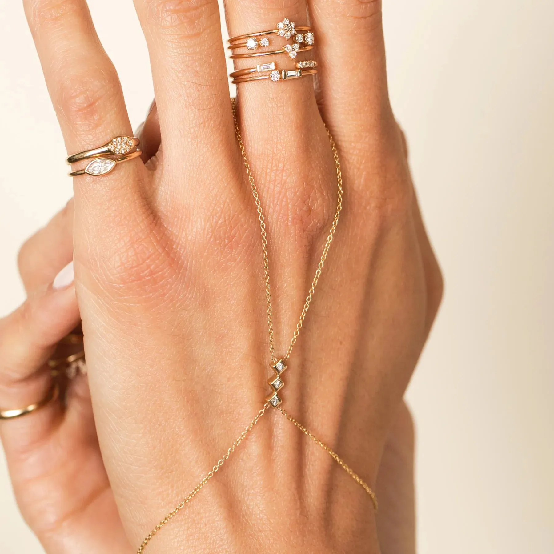 Zoe Chicco 3 Princess Diamond Handchain